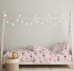 Σεντόνια Σετ “Little Star” Ballet Pink