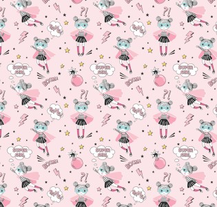 Σεντόνια Σετ “Little Star” Ballet Pink