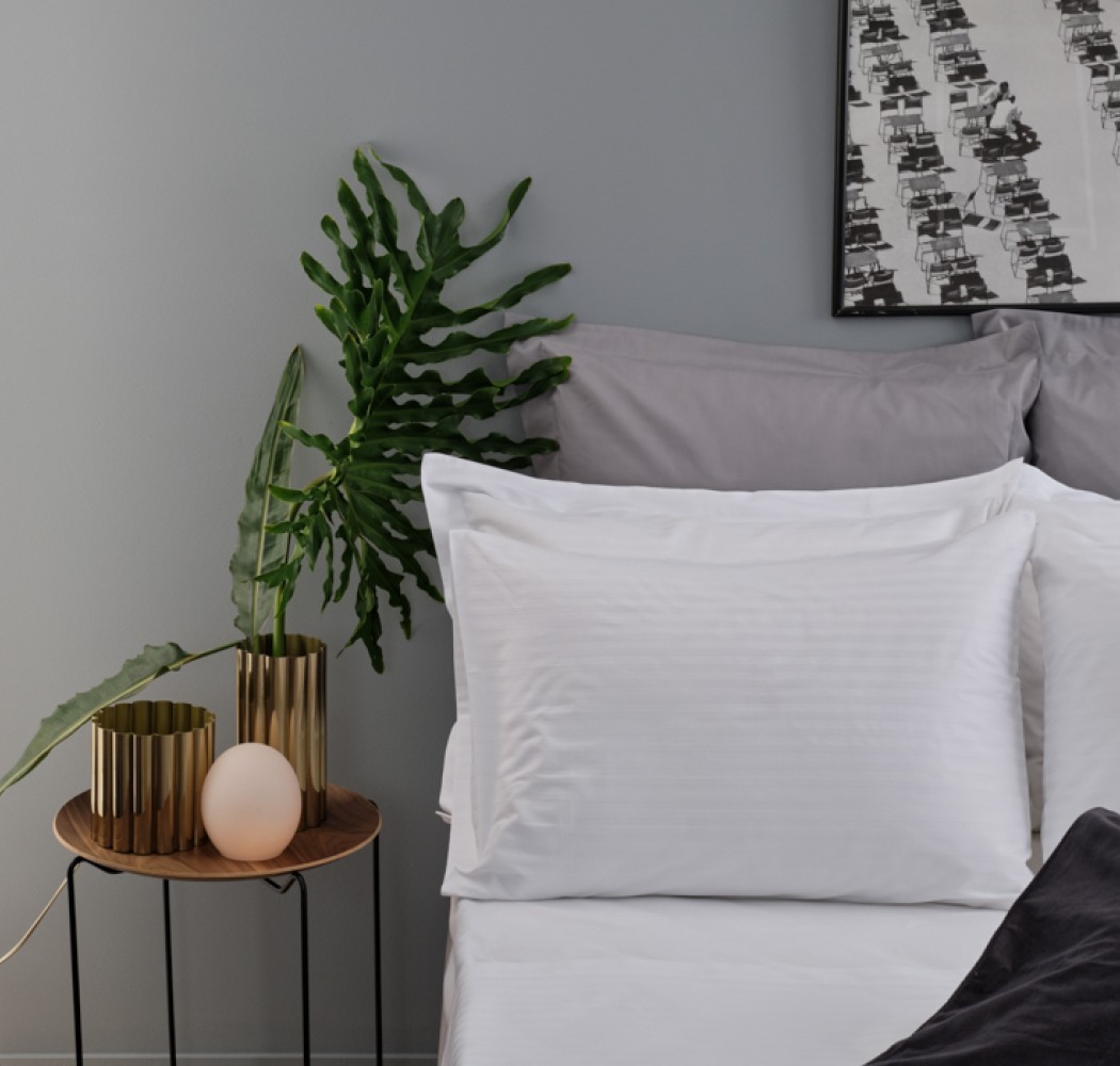 Μαξιλαροθήκες ''Cozy'' CVC Satin Stripe 220TC