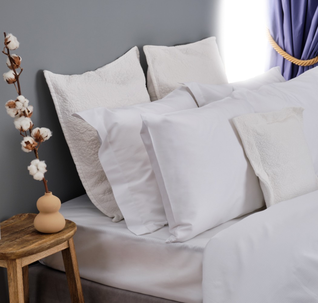 Παπλωματοθήκη ''City'' Satin Stripe Percale Cotton  240TC