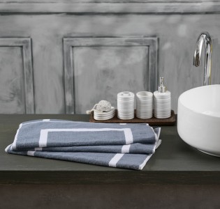 Πατάκι ''Roua'' 100% Cotton Grey-White