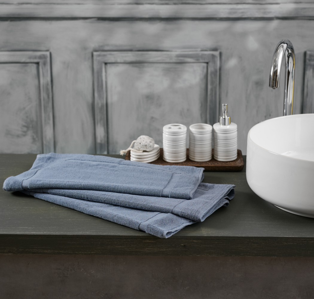 Πατάκι ''Roua'' 100% Cotton Grey-Grey
