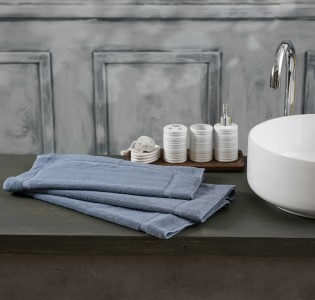 Πατάκι ''Roua'' 100% Cotton Grey-Grey