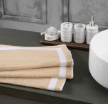 Roua Bathmat - Beige - White