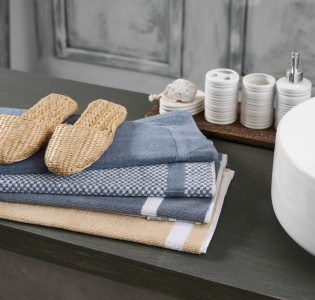 Roua Bathmat - Beige - White