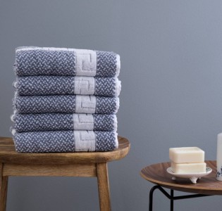 Roua Bathmat -  100% Cotton Grey-Maiandros