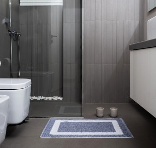 Roua Bathmat -  100% Cotton Grey-Maiandros