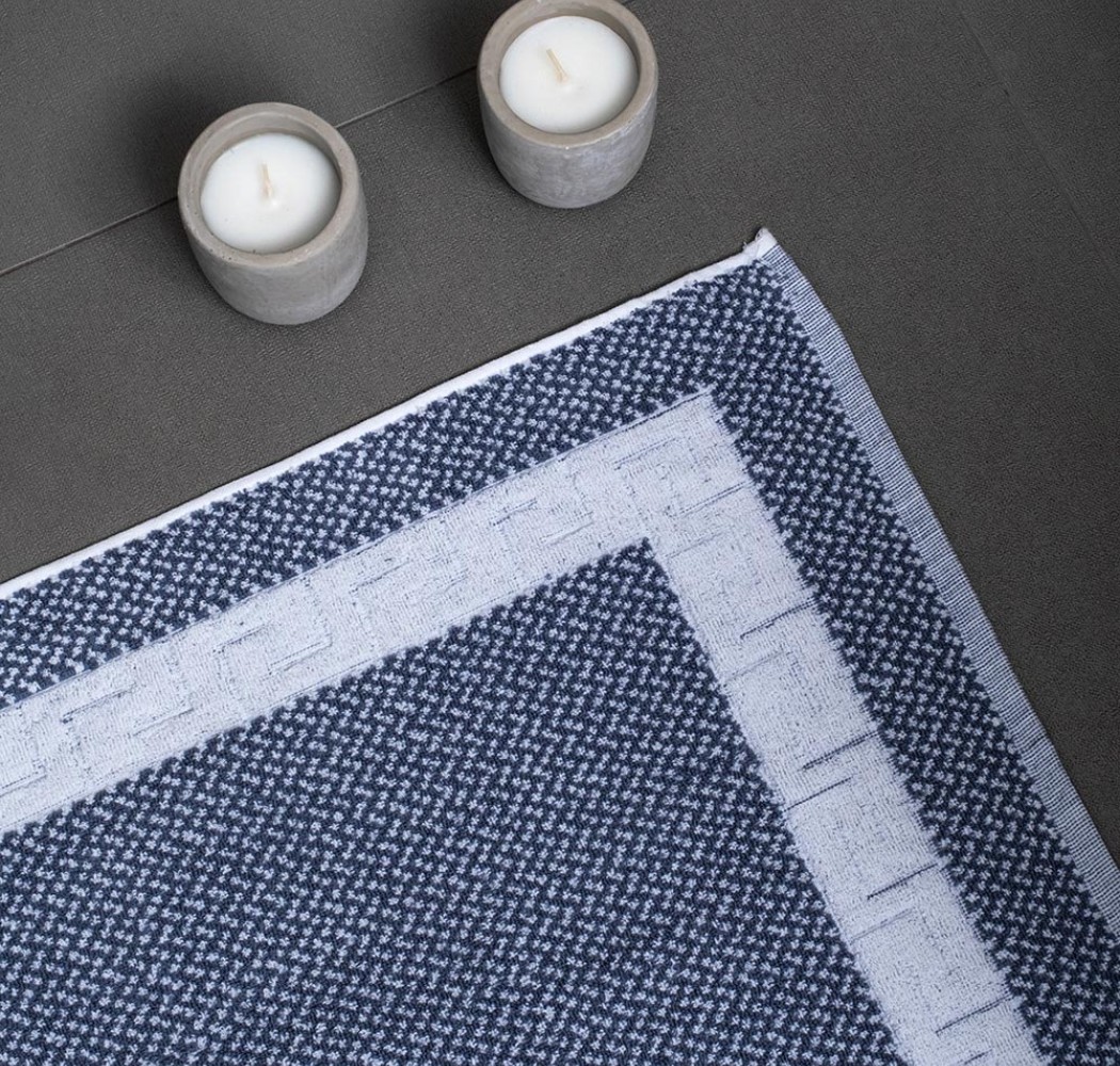 Roua Bathmat -  100% Cotton Grey-Maiandros