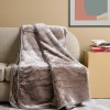 Κουβέρτα Μονόχρωμη Βελούρ “Silk Touch” Brown