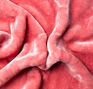 Κουβέρτα μονόχρωμη Βελούρ ''Silk Touch'' Dusty Pink