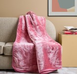 Κουβέρτα Μονόχρωμη Βελούρ “Silk Touch” Dusty Pink