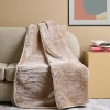 Κουβέρτα Μονόχρωμη Βελούρ “Silk Touch” Beige