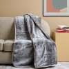 Κουβέρτα Μονόχρωμη Βελούρ “Silk Touch” Grey
