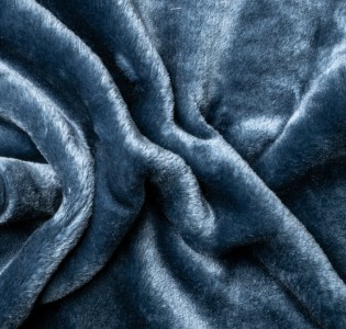 Κουβέρτα μονόχρωμη Βελούρ ''Silk Touch'' Teal