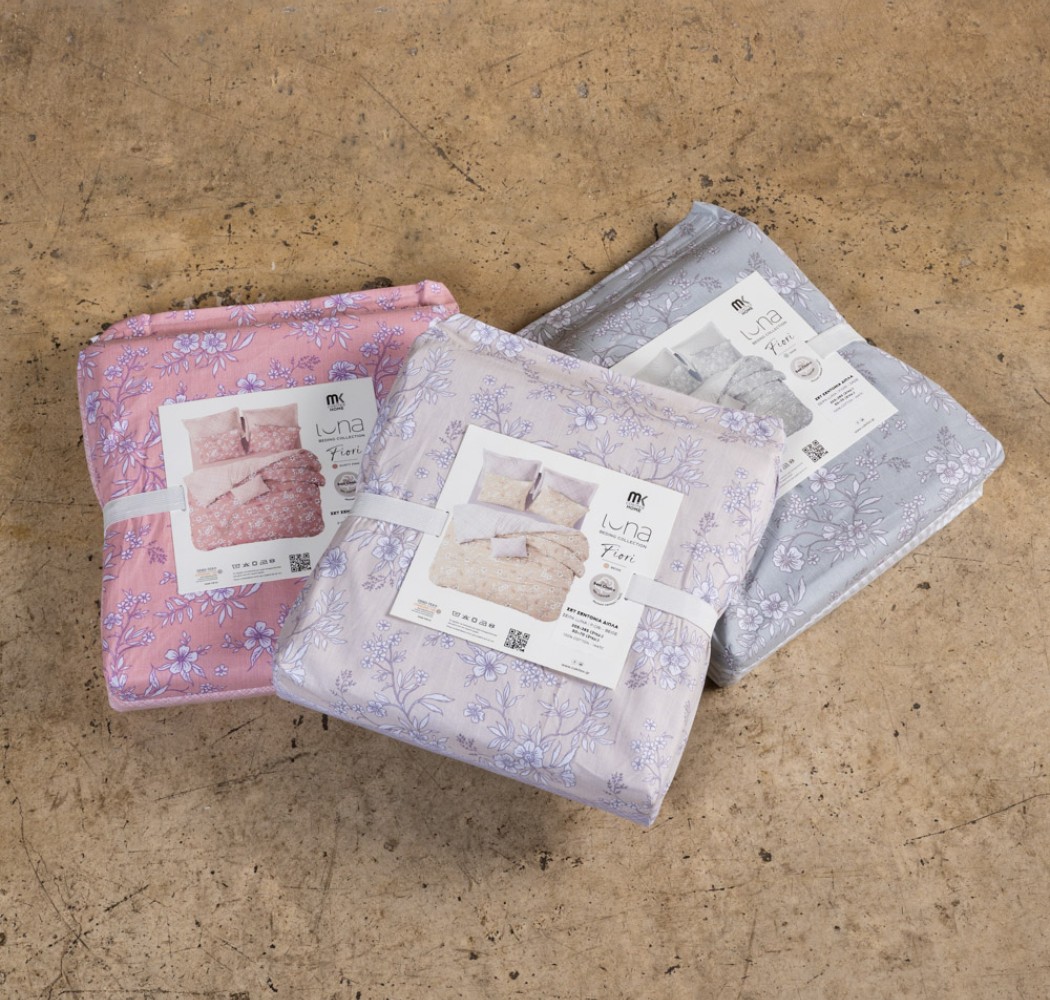 Σεντόνια Σετ “Luna” Fiori Beige