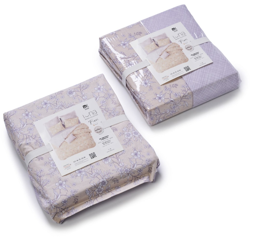Σεντόνια Σετ “Luna” Fiori Beige
