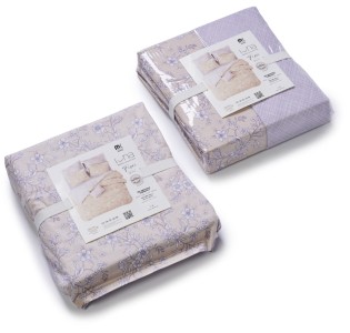 Σεντόνια Σετ “Luna” Fiori Beige