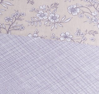 Παπλωματοθήκη “Luna” Fiori Beige