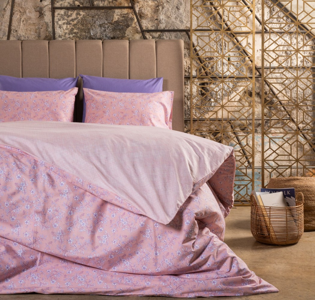 Παπλωματοθήκη “Luna” Fiori Pink