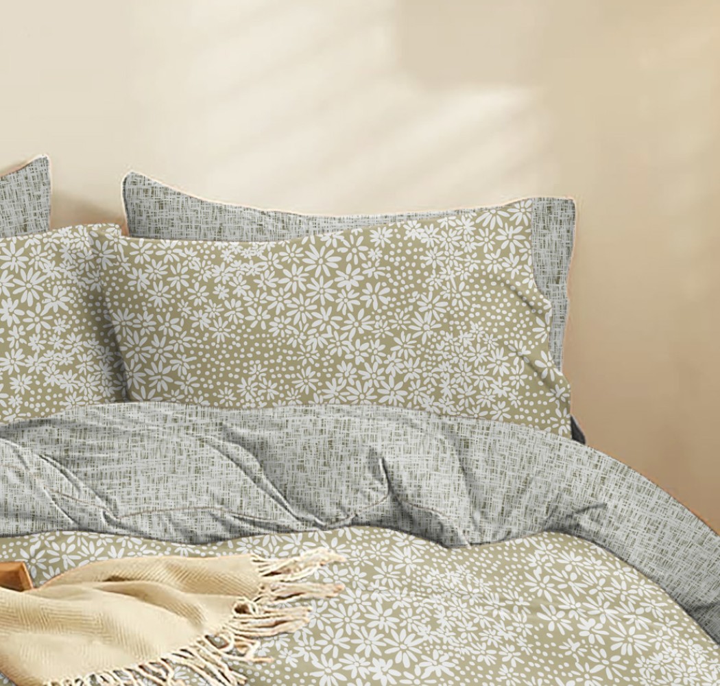 Marta Pansy Pillowcases - Olive