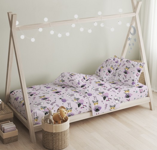 Σεντόνια Σετ “Little Star” Ballet Purple