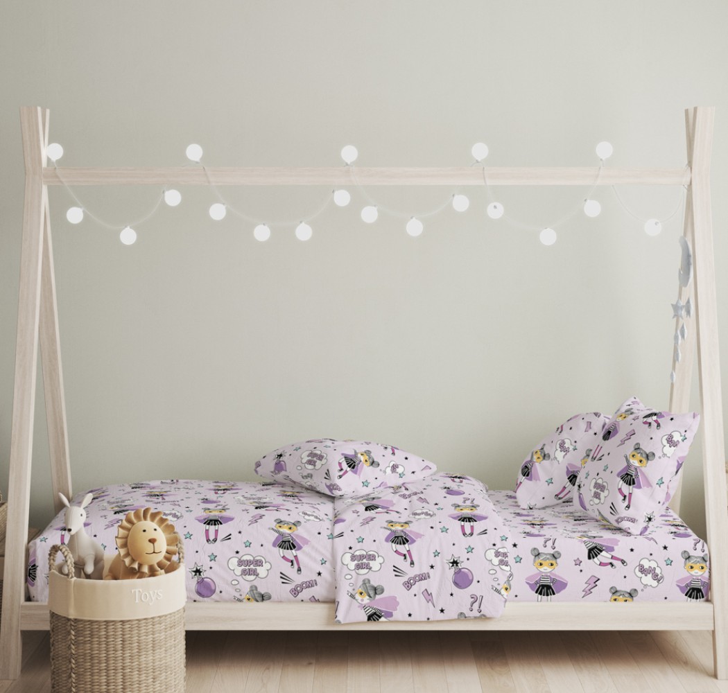 Σεντόνια Σετ “Little Star” Ballet Purple