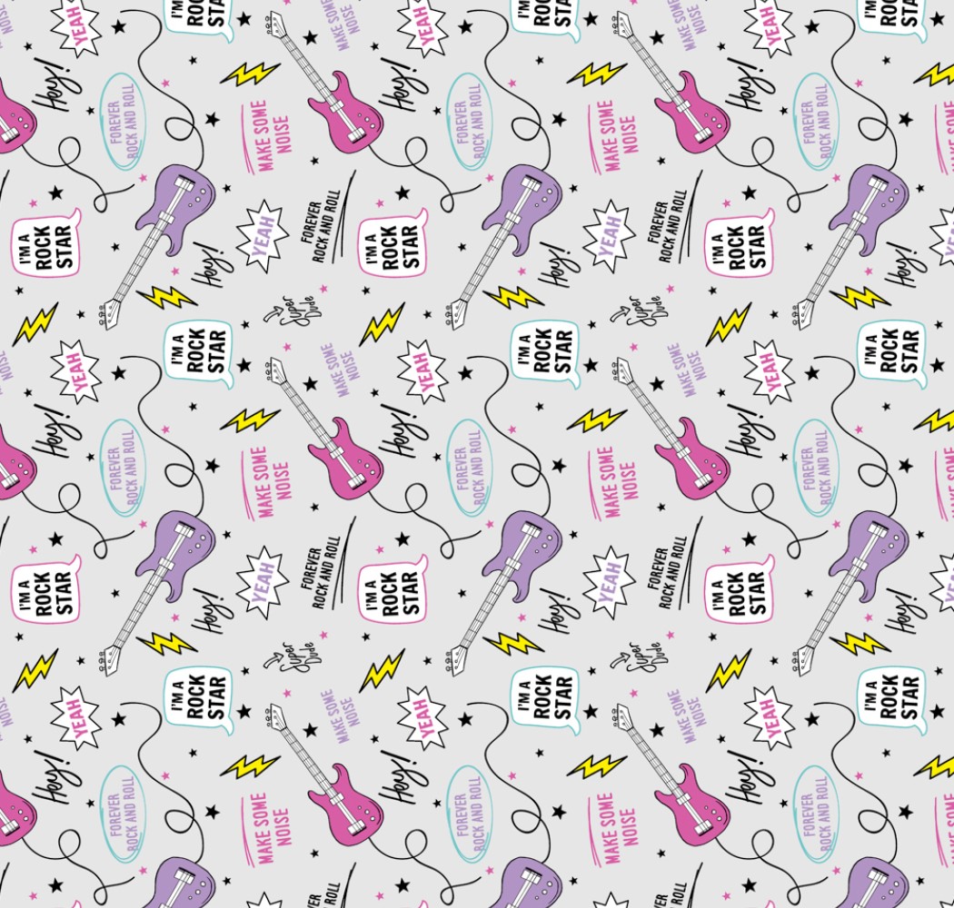Παπλωματοθήκη “Little Star” Guitar Pink