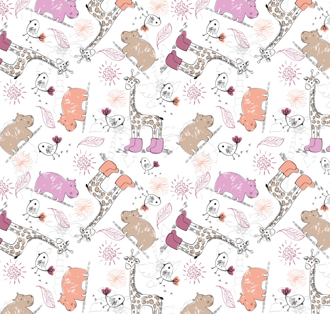 Pink Jungle Junior Duvet Cover