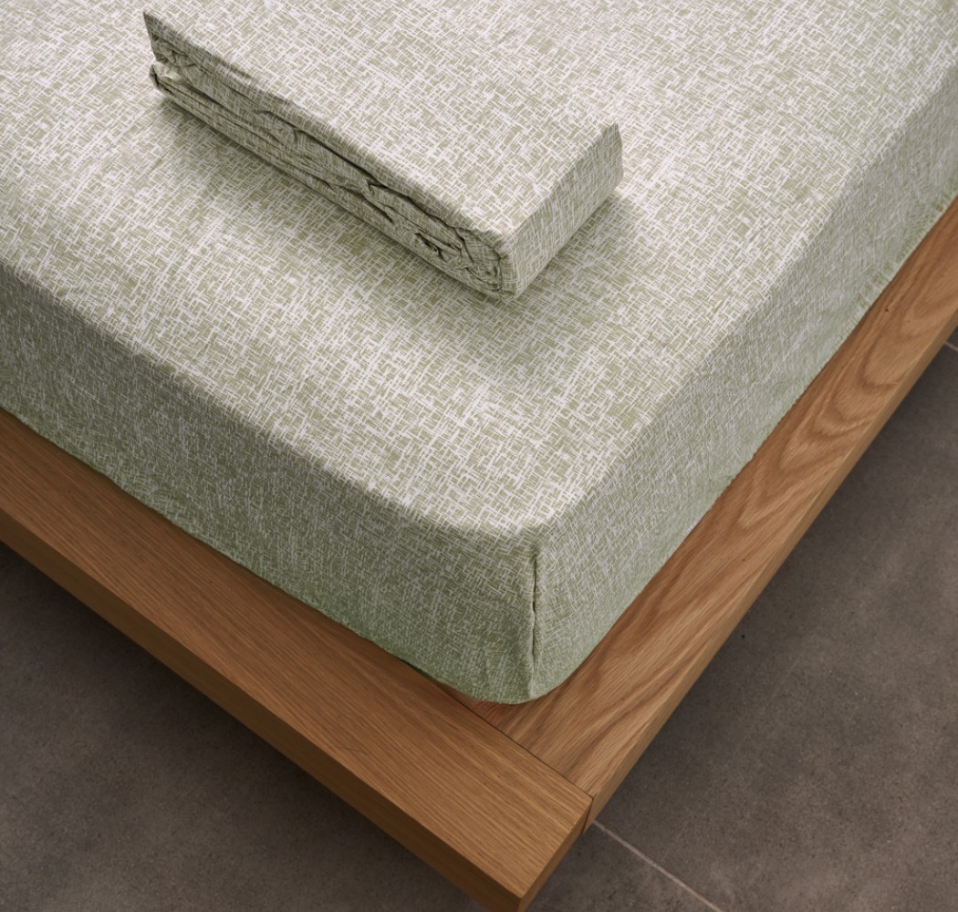 Fitted Bedsheet "La Marta"Linen Khaki