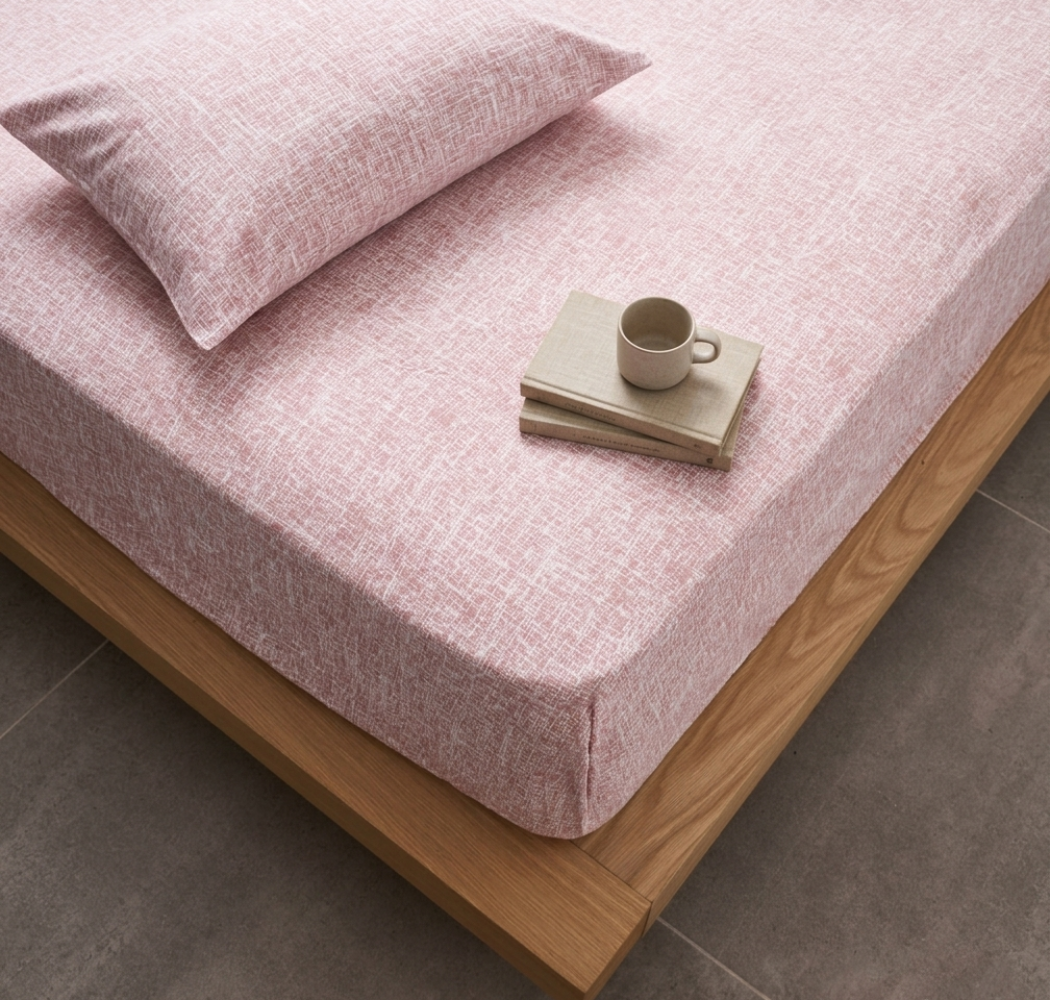 Σεντόνια Μεμονωμένα Λάστιχο “La Marta” Linen Rose