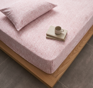 Σεντόνια Μεμονωμένα Λάστιχο “La Marta” Linen Rose