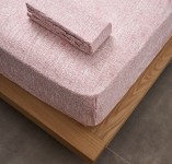 Fitted Bedsheet "La Marta" Linen Rose
