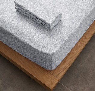 Σεντόνια Μεμονωμένα Λάστιχο “La Marta” Linen Grey