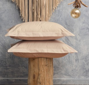 Melody Solid Color Pillowcases - Beige