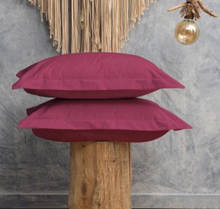 Melody Solid Color Pillowcases - Plum