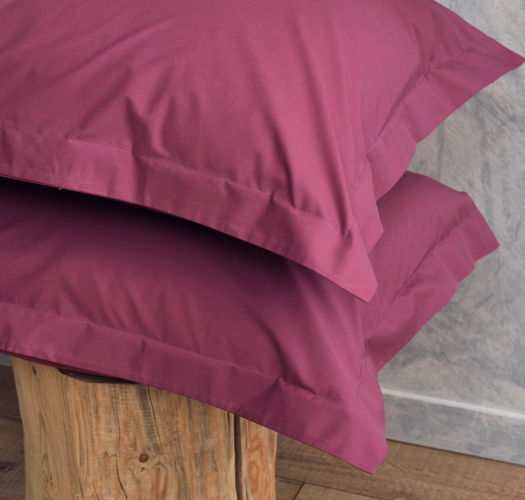 Melody Solid Color Pillowcases - Plum