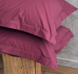 Melody Solid Color Pillowcases - Plum