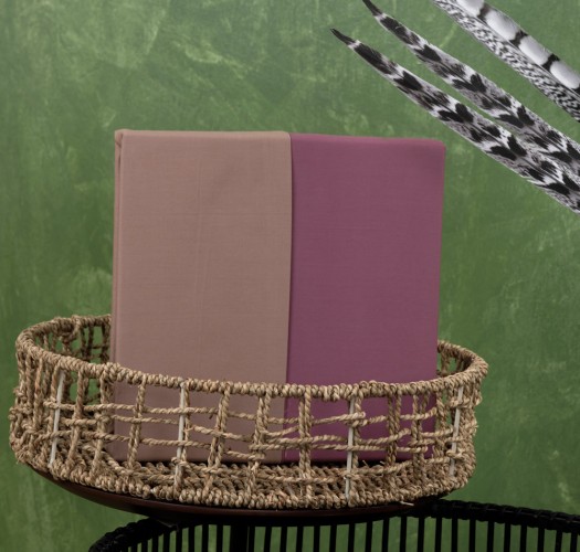 Melody Duvet Cover - Plum-Coffee