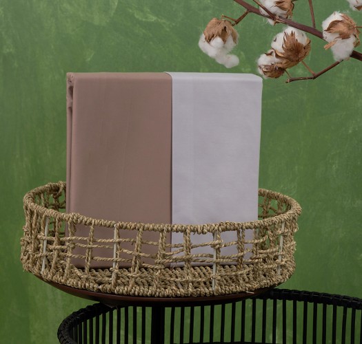 Melody Duvet Cover - Coffee-Grey
