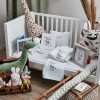 Σεντόνια Σετ “Baby” Λευκό Κέντημα Giraffe Pink