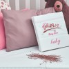 Σεντόνια Σετ “Baby” Λευκό Κέντημα Owl Pink