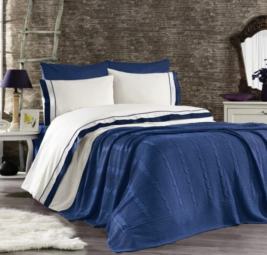 Κουβέρτα Πλεκτή “Edenhill” Indigo
