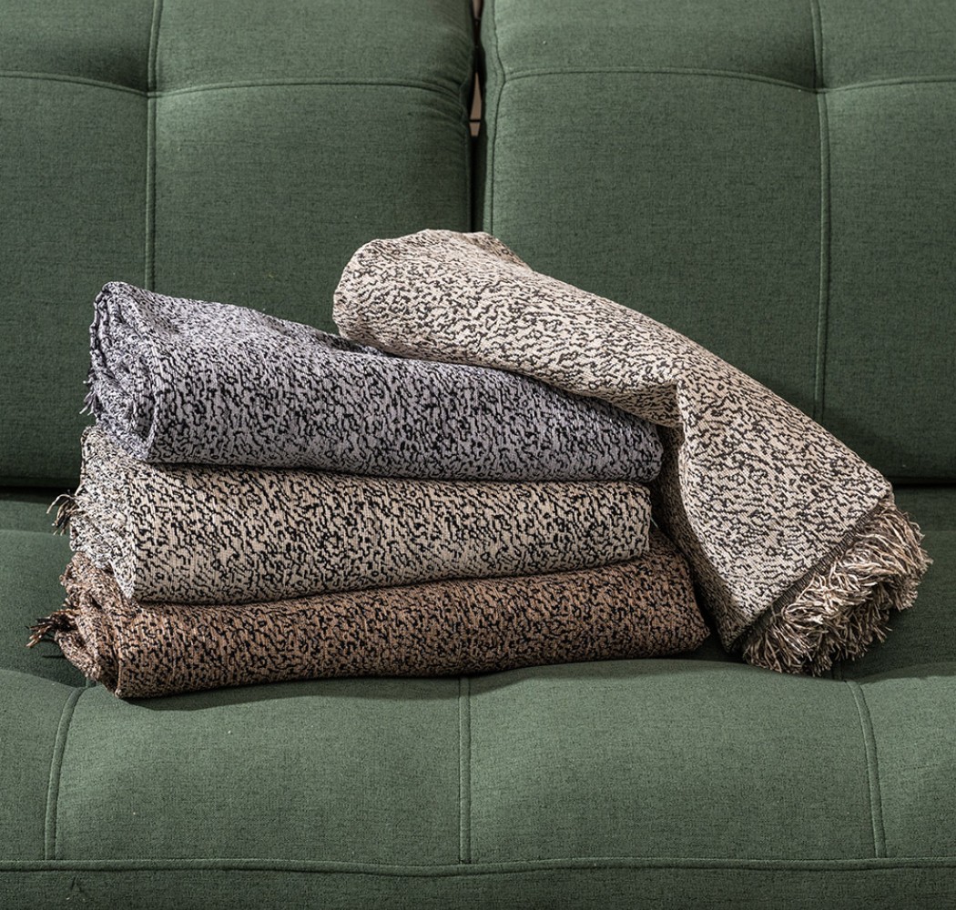 Ριχτάρι Καναπέ Chenille “Whisper” Ani Beige-Black