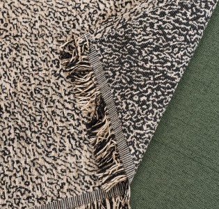 Ριχτάρι Καναπέ Chenille “Whisper” Ani Beige-Black
