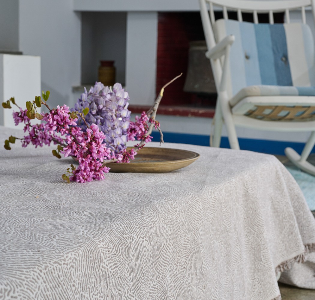 Ριχτάρι Καναπέ Cotton “Voyage” Zen Greige