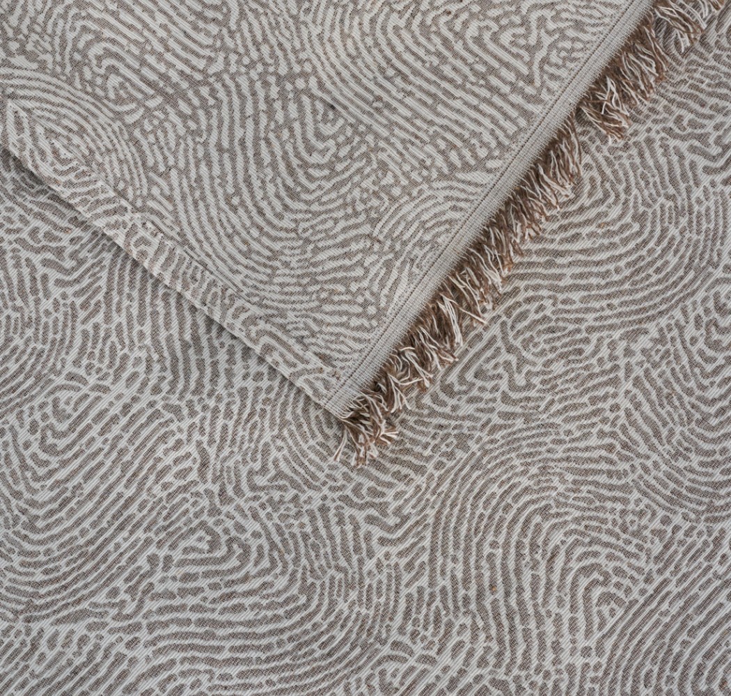 Ριχτάρι Καναπέ Cotton “Voyage” Zen Greige