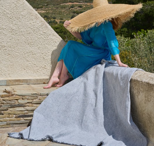 Ριχτάρι Καναπέ Cotton “Voyage” Zen Elephant