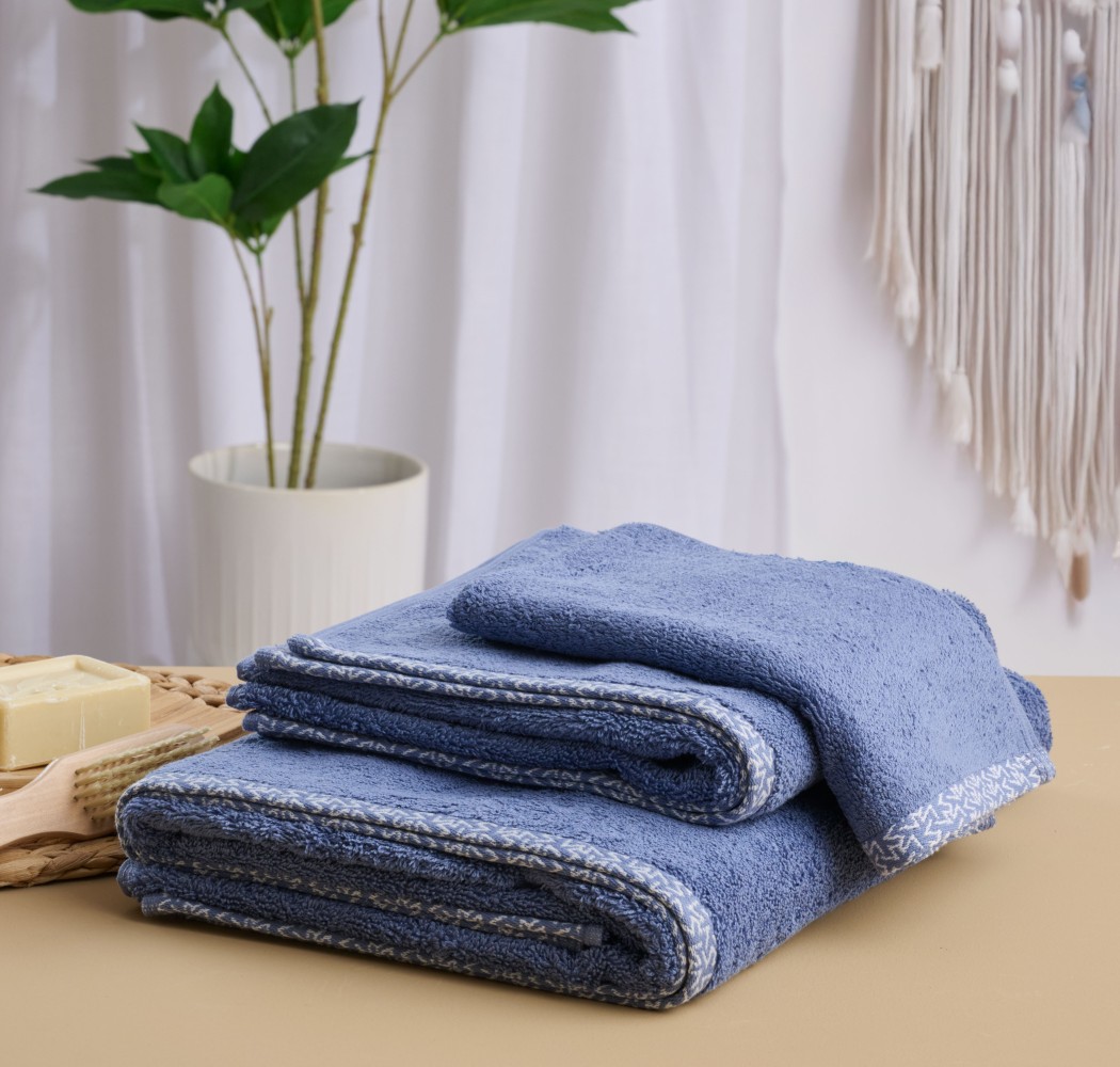 Πετσέτα Μονόχρωμη “Saluti” Blue Jean
