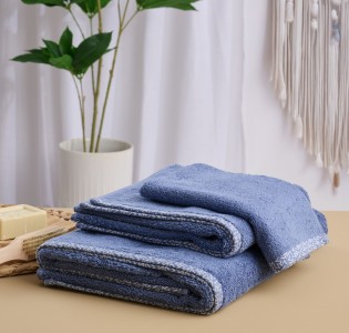 Πετσέτα Μονόχρωμη “Saluti” Blue Jean