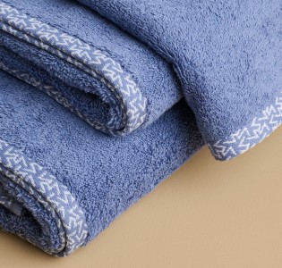 Πετσέτα Μονόχρωμη “Saluti” Blue Jean